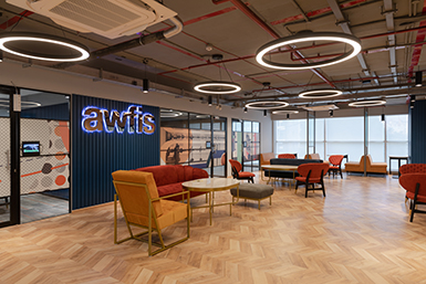 Shared working space with awfis