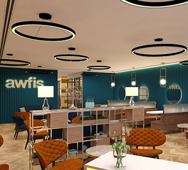 Meeting room with awfis