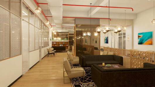 Spacious Seating Area by Awfis Gold